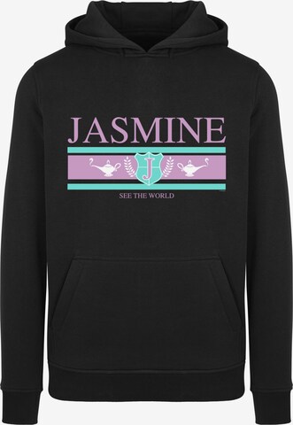 F4NT4STIC Sweatshirt 'Disney Jasmine See The World' in Black: front