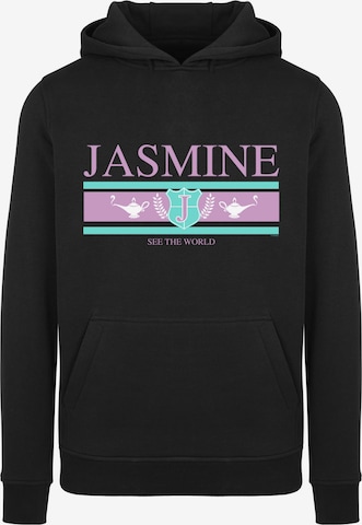 F4NT4STIC Sweatshirt 'Disney Jasmine See The World' in Black: front