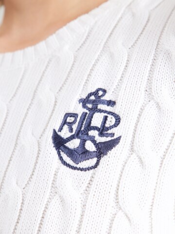 Lauren Ralph Lauren Sweater 'TARJYLL-SHORT SLEEVE-PULLOVER' in White