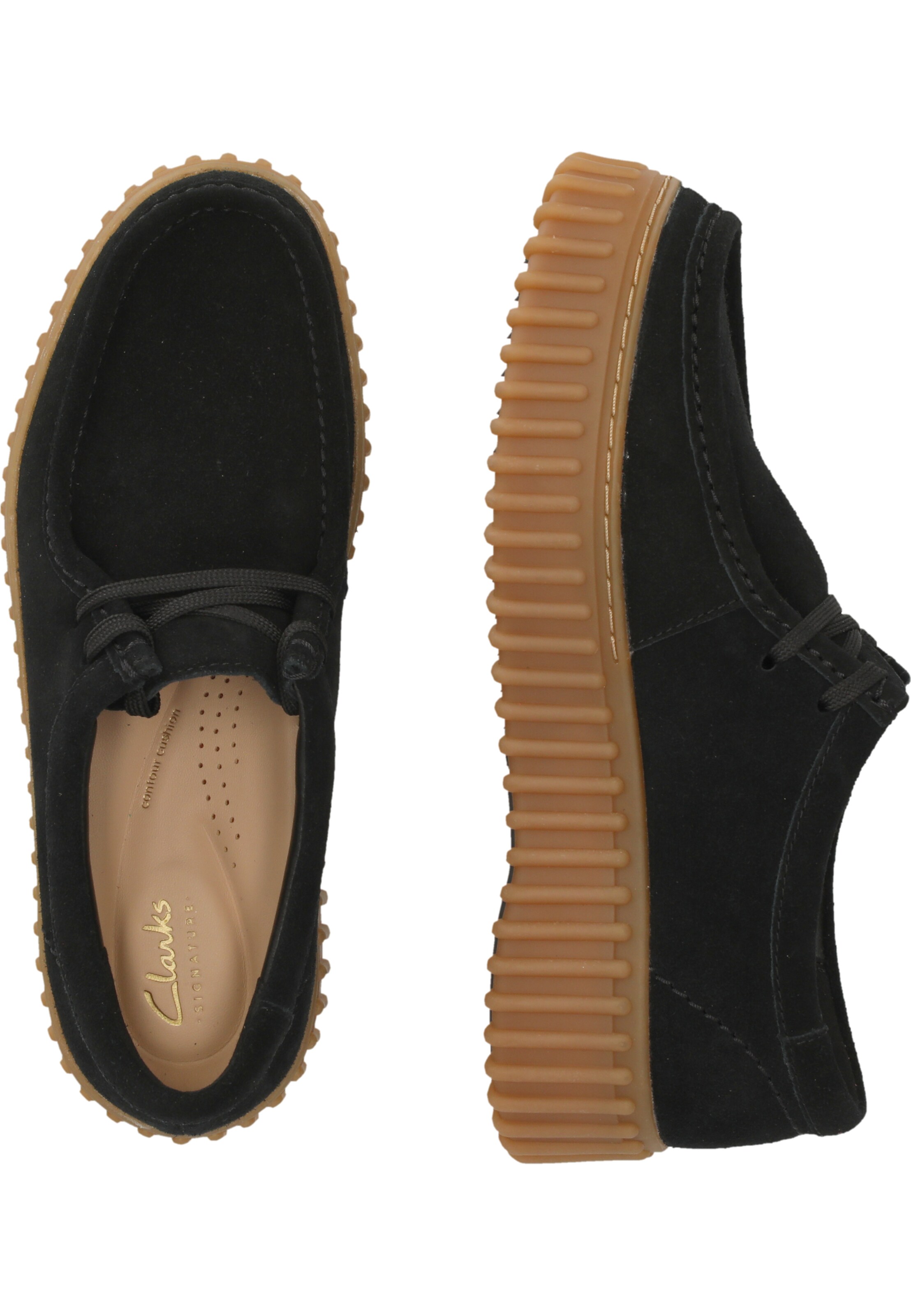 CLARKS Lace-Up Shoes 'Torhill Bee Black Sde' in Black