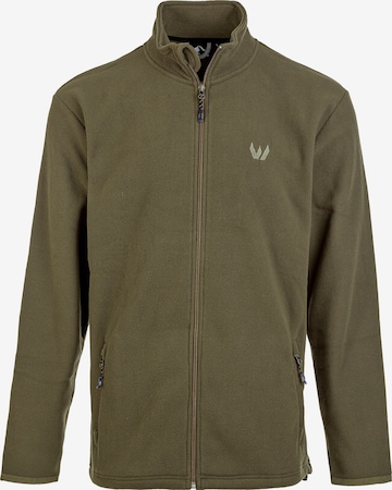 Whistler Athletic fleece jacket 'Cocoon' in Green: front