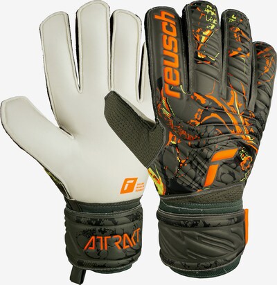 REUSCH Sporthandschoenen 'Attrakt Solid' in de kleur Oranje / Zwart, Productweergave