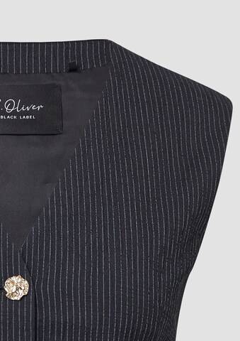 s.Oliver BLACK LABEL Anzugweste in Schwarz