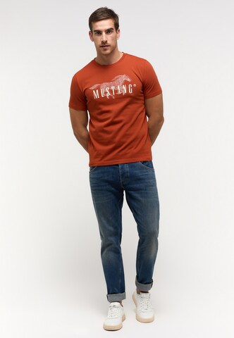 MUSTANG Shirt in Orange