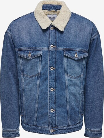 Veste mi-saison 'RICK' Only & Sons en bleu : devant