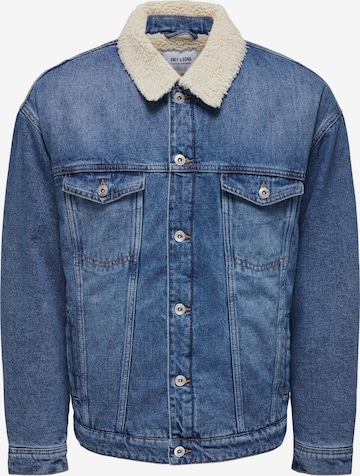 Only & Sons Between-season jacket 'RICK' in Blue: front