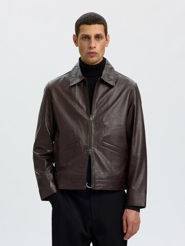 SELECTED Tussenjas 'SLMSCOTT' in Bruin: voorkant