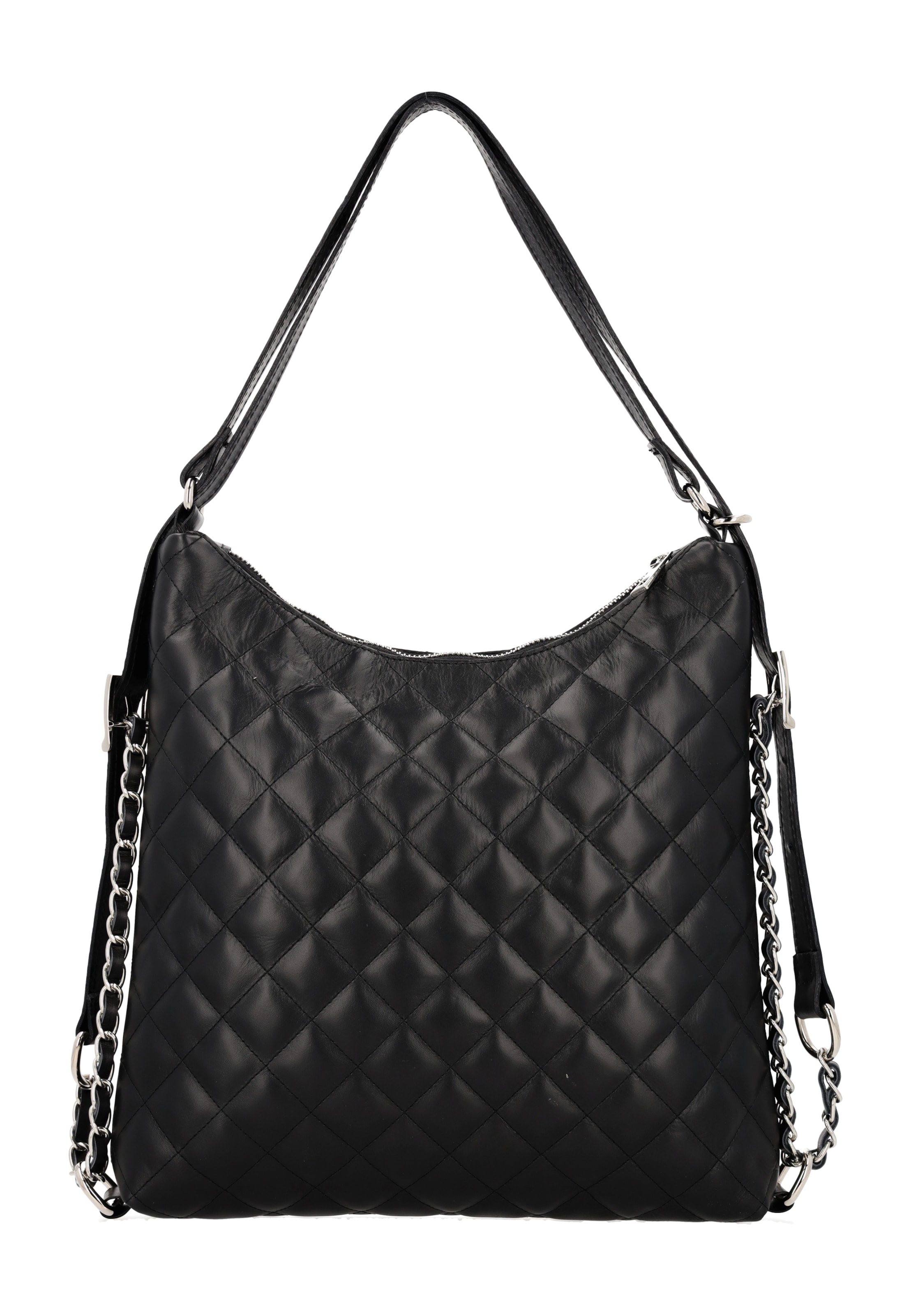 faina Schoudertas in Zwart: voorkant