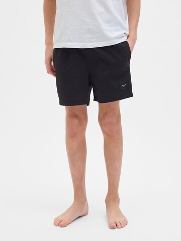 Jack & Jones Junior Zwemshorts 'JPSTMaui' in Zwart: voorkant