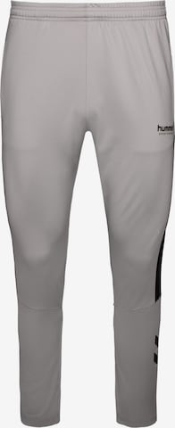 Hummel Slim fit Workout Pants 'Agility' in Grey: front