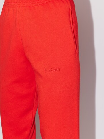 LeGer by Lena Gercke - Tapered Calças 'Ruby' em vermelho