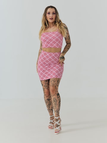 ABOUT YOU x Sharlota Skirt 'Cora' in Pink