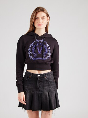 Sweat-shirt Versace Jeans Couture en noir : devant