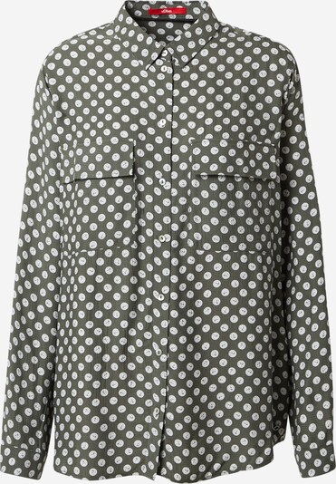 s.Oliver Blouse in Khaki / White, Item view