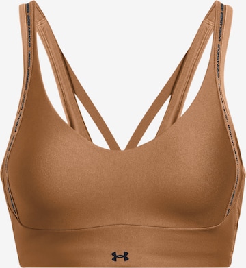 UNDER ARMOUR Bustier Sport bh ' Infinity 2.0' in Bruin: voorkant