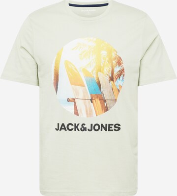 JACK & JONES Футболка 'NAVIN' в Зеленый: спереди