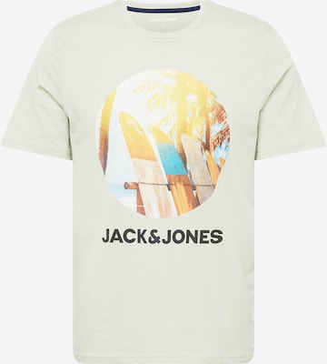 JACK & JONES Majica 'NAVIN' | zelena barva: sprednja stran