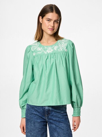 PIECES Blouse 'SARAH' in Groen: voorkant