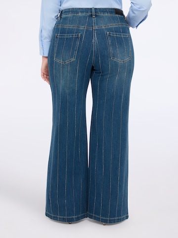 Wide Leg Jean Fiorella Rubino en bleu