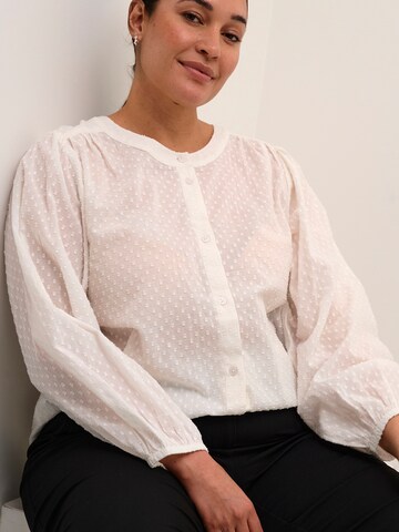 KAFFE CURVE Blouse 'KC Rory' in Wit