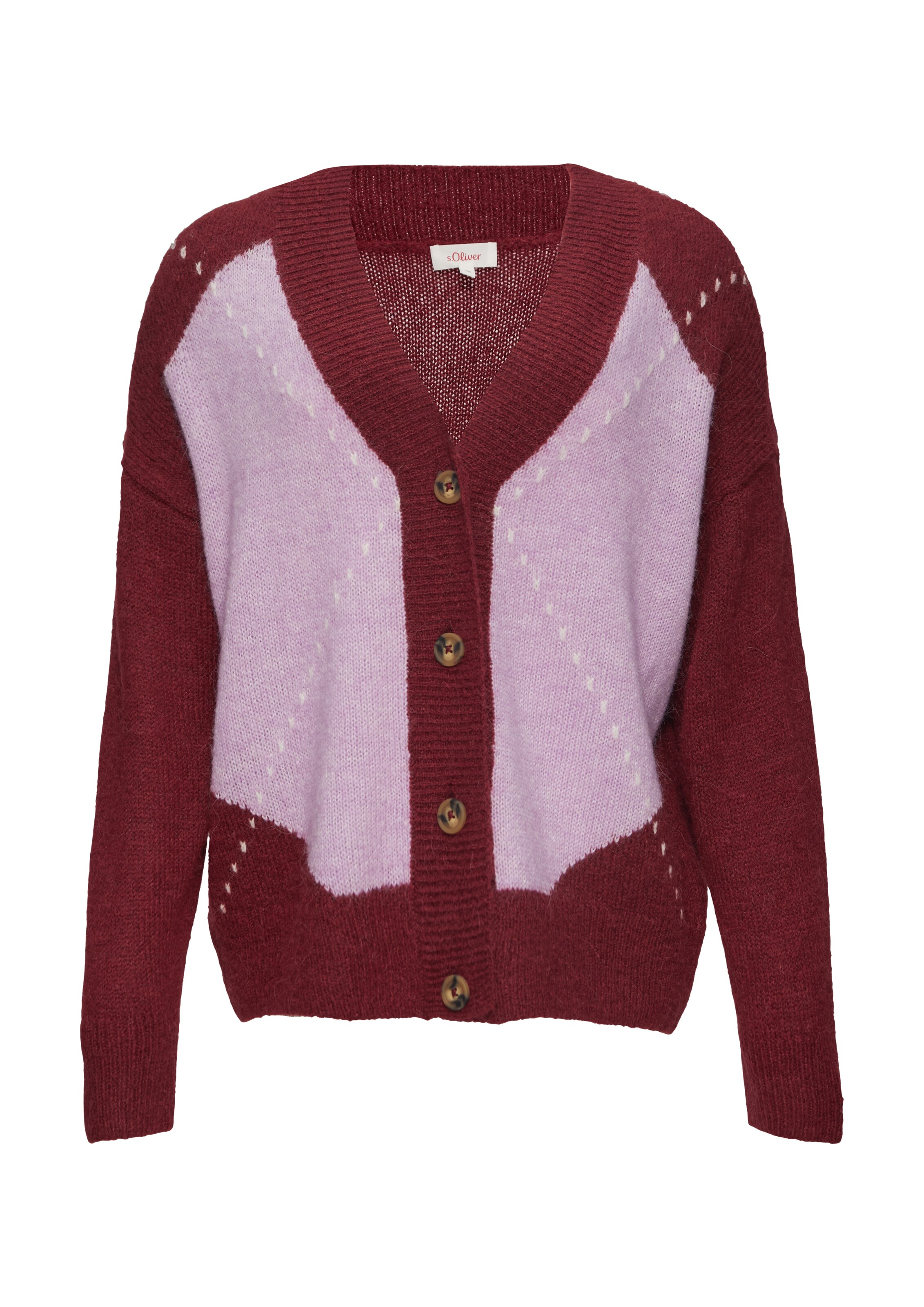 s.Oliver Gebreid vest in Rood: voorkant