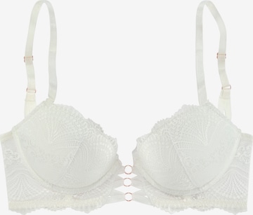 LASCANA Push-up Bra in White: front