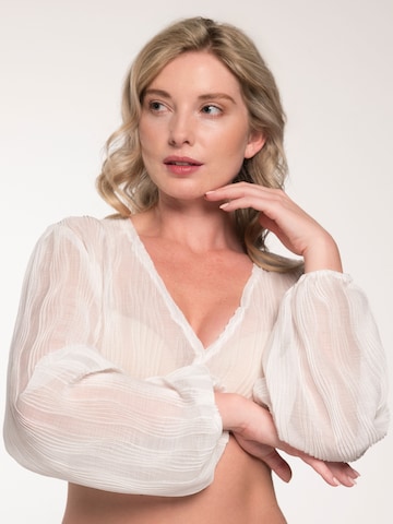 Blouse folklorique 'Gesche' SPIETH & WENSKY en blanc : devant