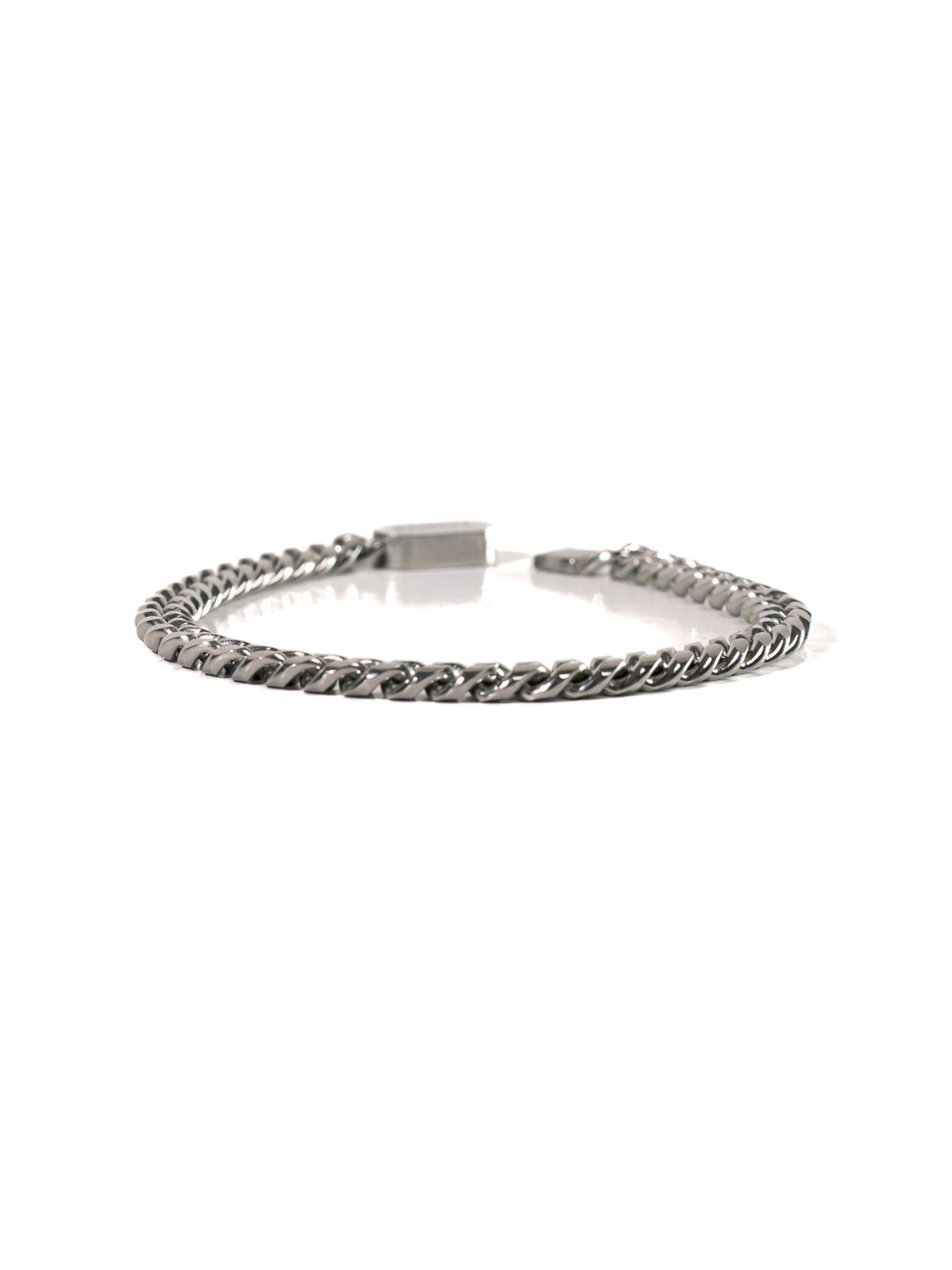 Eternal Armband 'Cuban Link' in Silber: Vorderseite