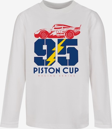 ABSOLUTE CULT Shirt 'Cars - Piston Cup 95' in White: front