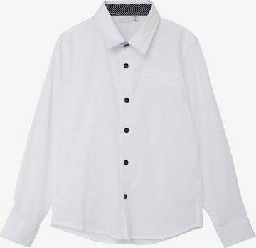 NAME IT Regular fit Риза в бяло: отпред