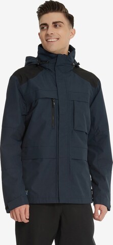 Veste outdoor 'Pihlaus' Rukka en bleu : devant