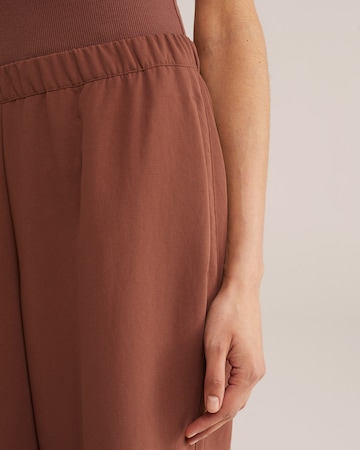 WE Fashion Широкий Штаны в Коричневый