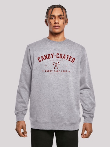 Sweat-shirt 'Candy Coated Christmas' F4NT4STIC en gris : devant