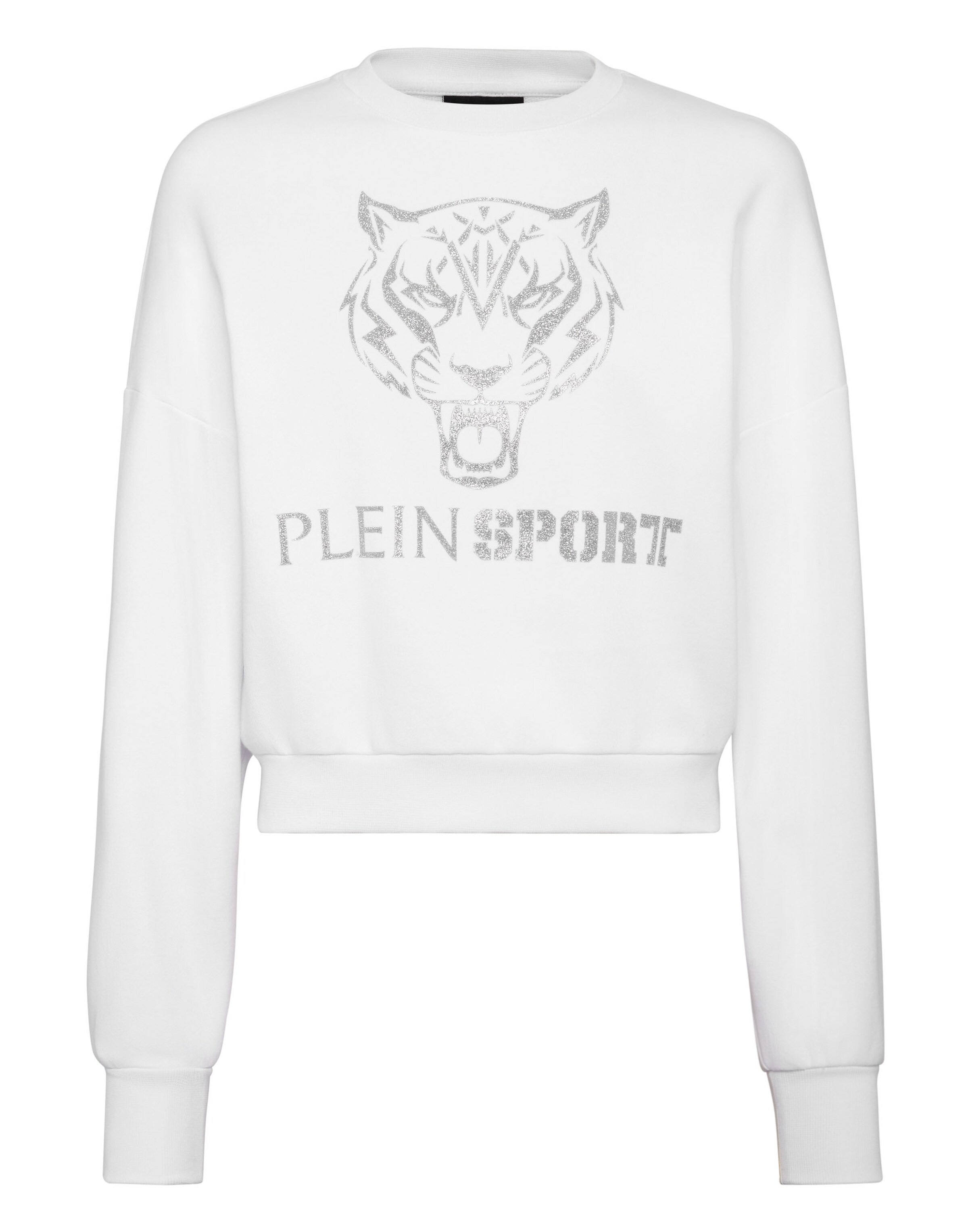 Felpa 'Tiger' di Plein Sport in bianco: frontale