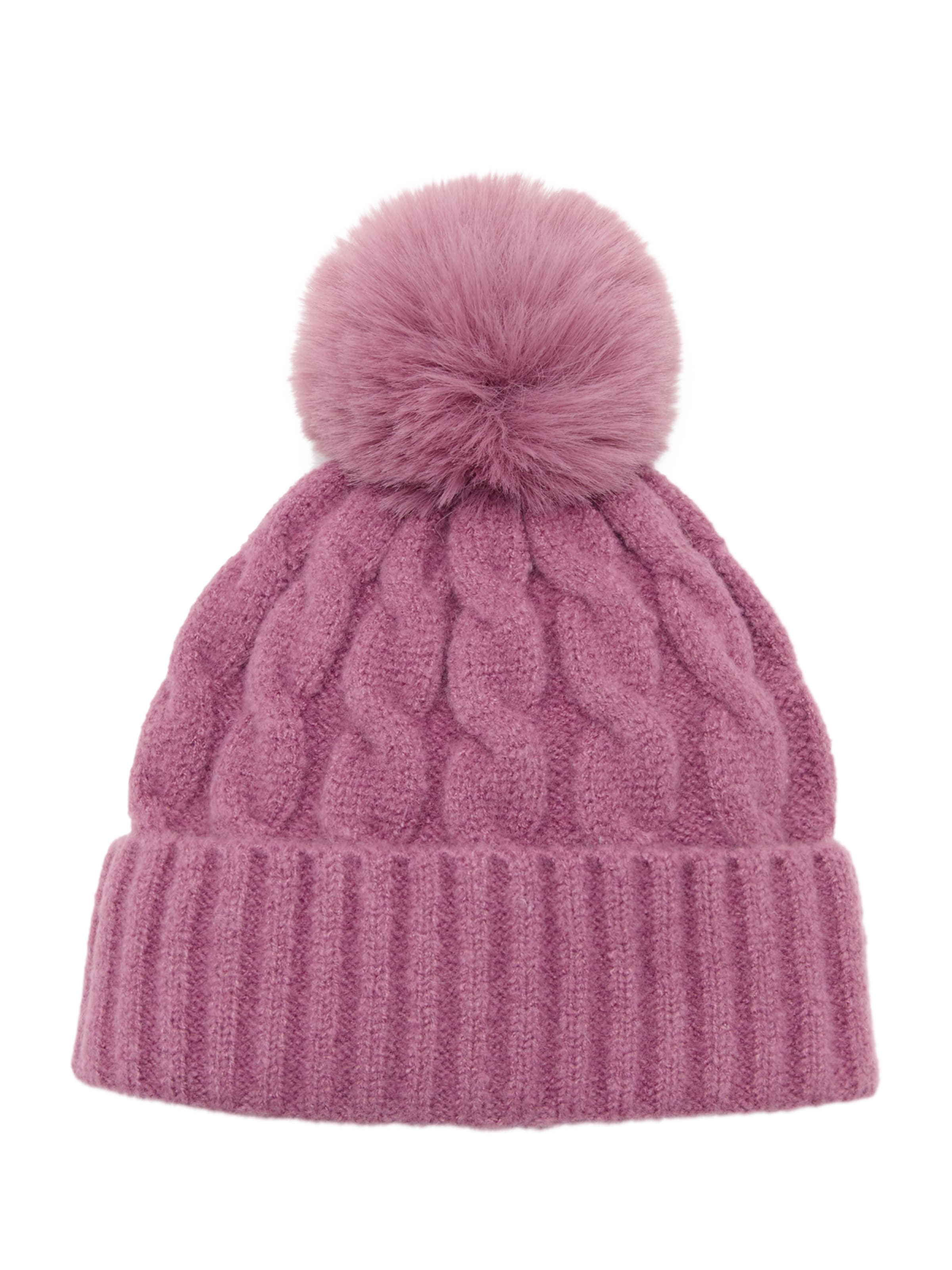 MANGO KIDS Шапка 'TRENZA' в розово: отпред