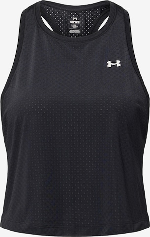 Top sportivo di UNDER ARMOUR in nero: frontale