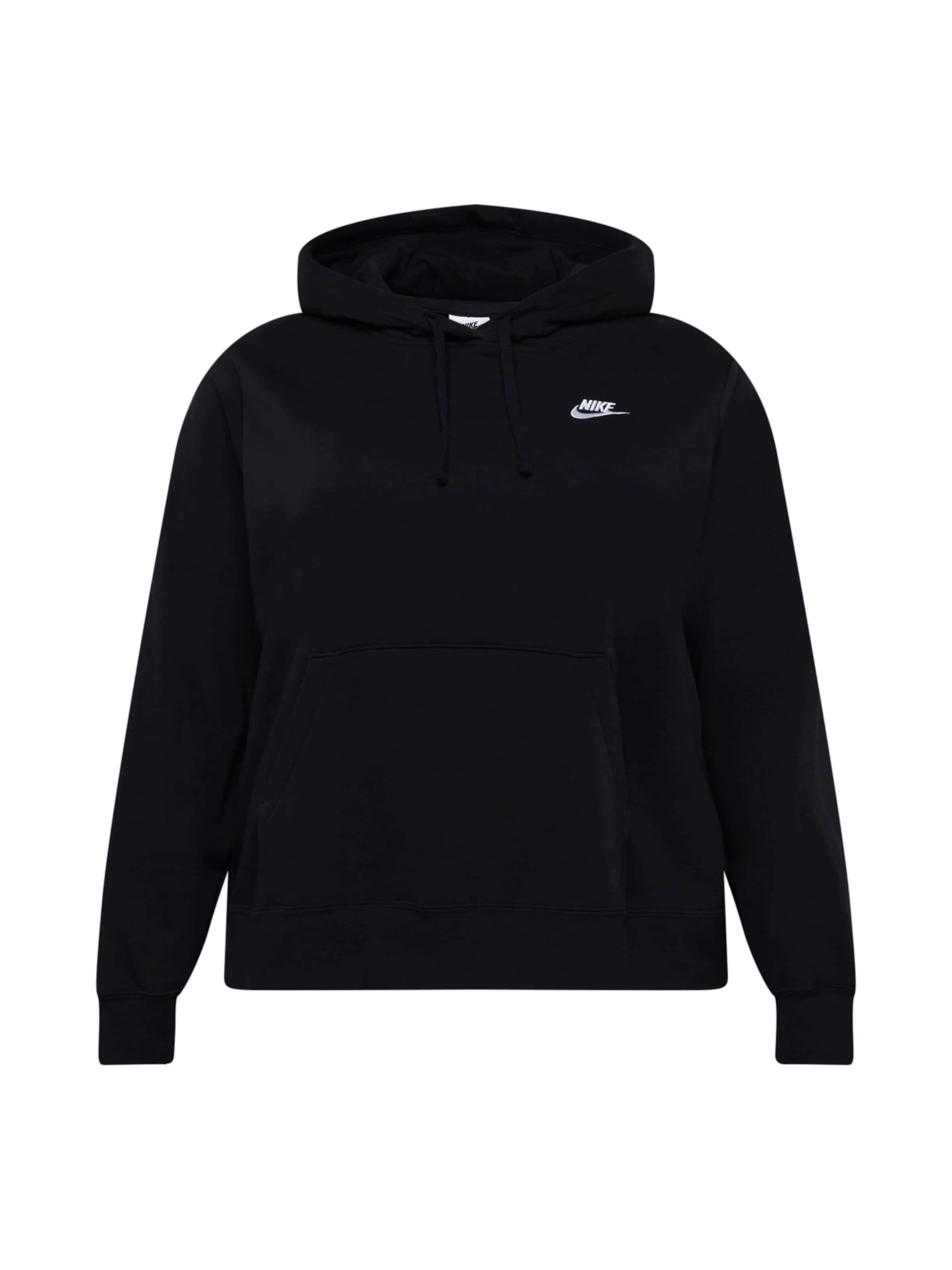 NIKE Спортивный свитшот в Черный: спереди