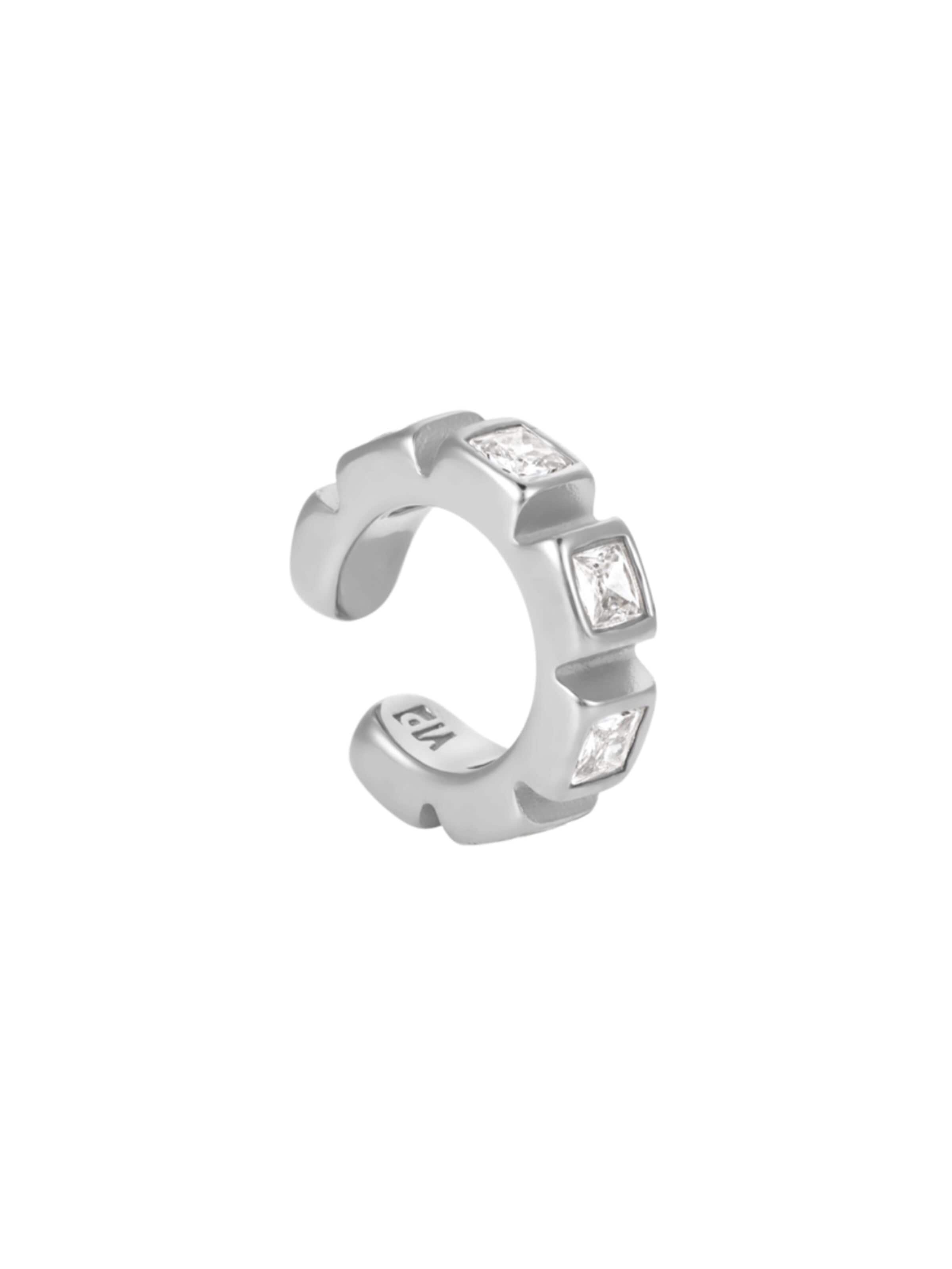 YParis - Pendientes 'Ear cuff Loki L G' en plata: frente