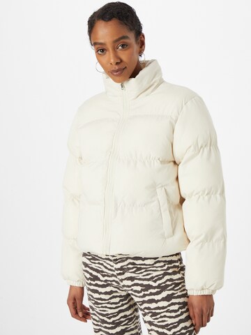 Urban Classics Winter Jacket in Beige: front