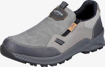 Rieker Classic Flats in Grey: front