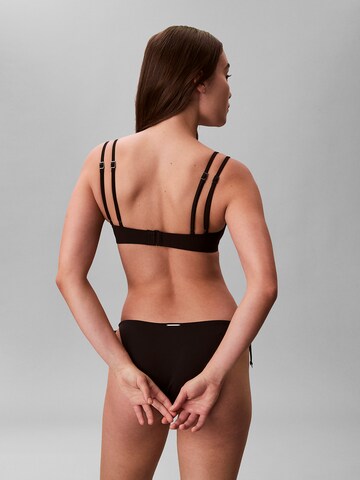 Calvin Klein Swimwear T-Shirt Bikinitop 'CK Tailored' in Schwarz