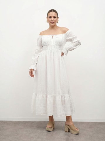 CITA MAASS Sommerkjole 'Broderie Anglaise ' i hvid