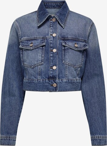 Veste mi-saison 'HEATHER' ONLY en bleu : devant