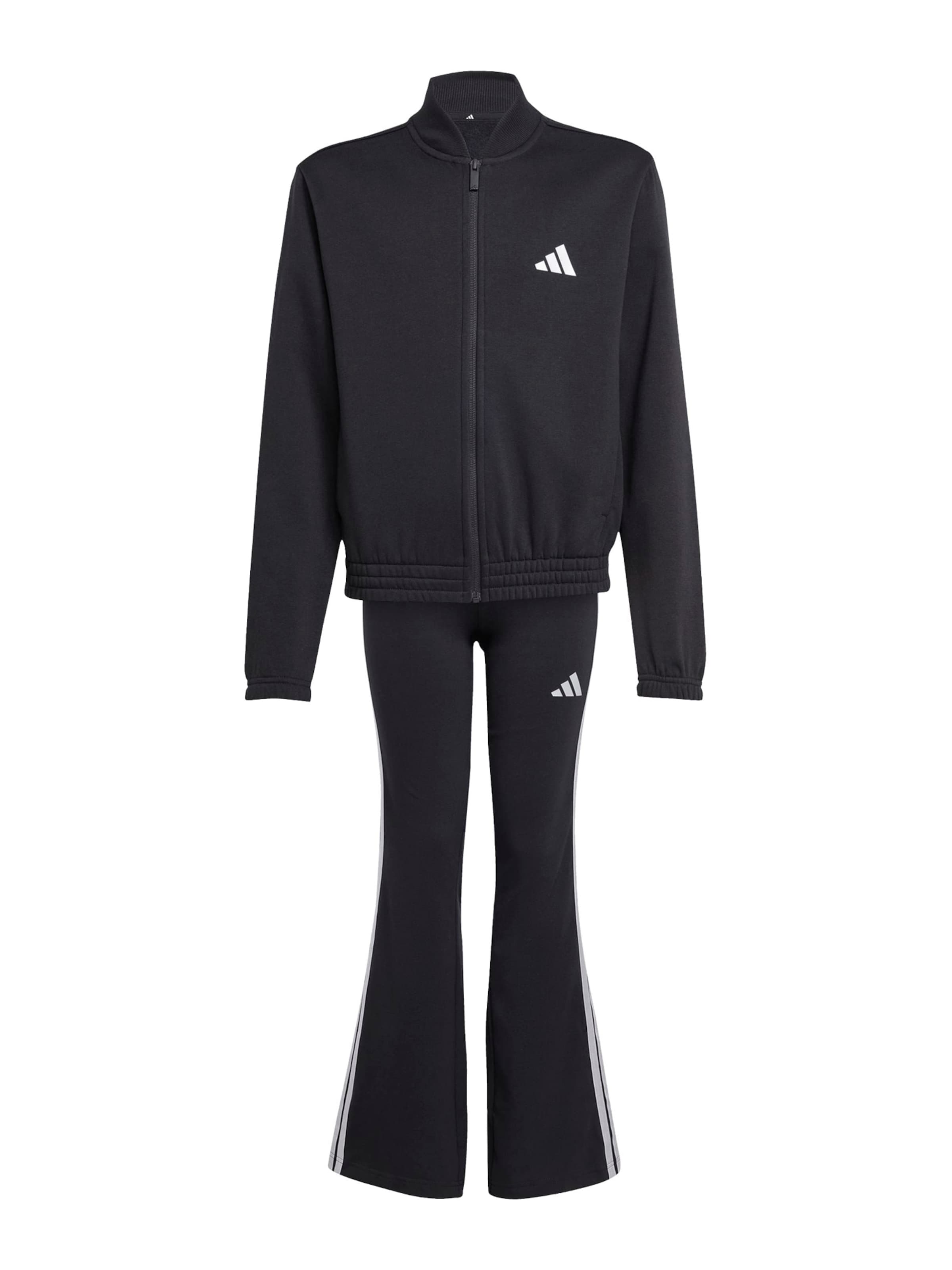 ADIDAS SPORTSWEAR Träningsset i svart: framsida