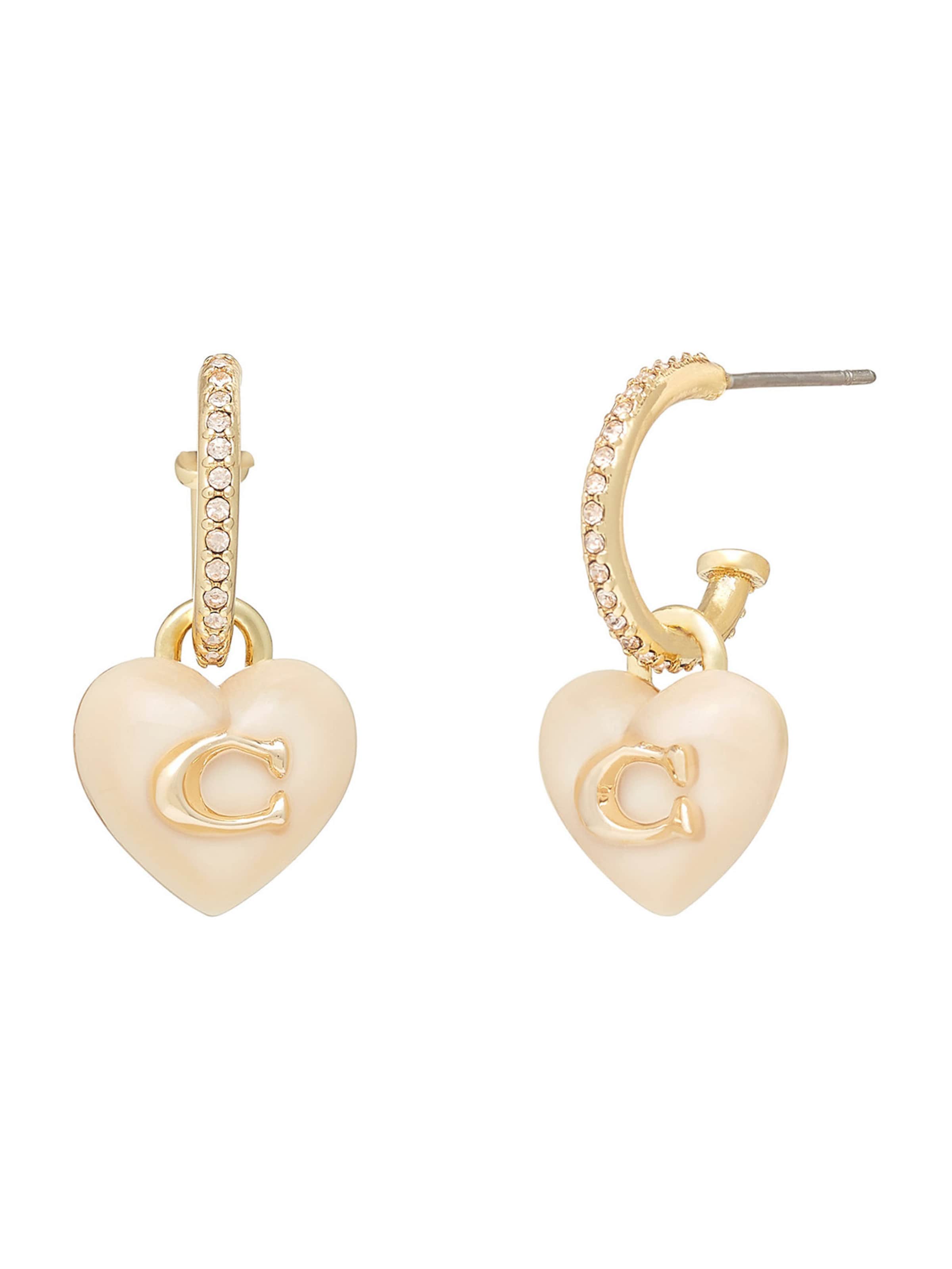 COACH Earrings in Gold: front