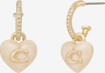 auksinė COACH Auskarai: priekis