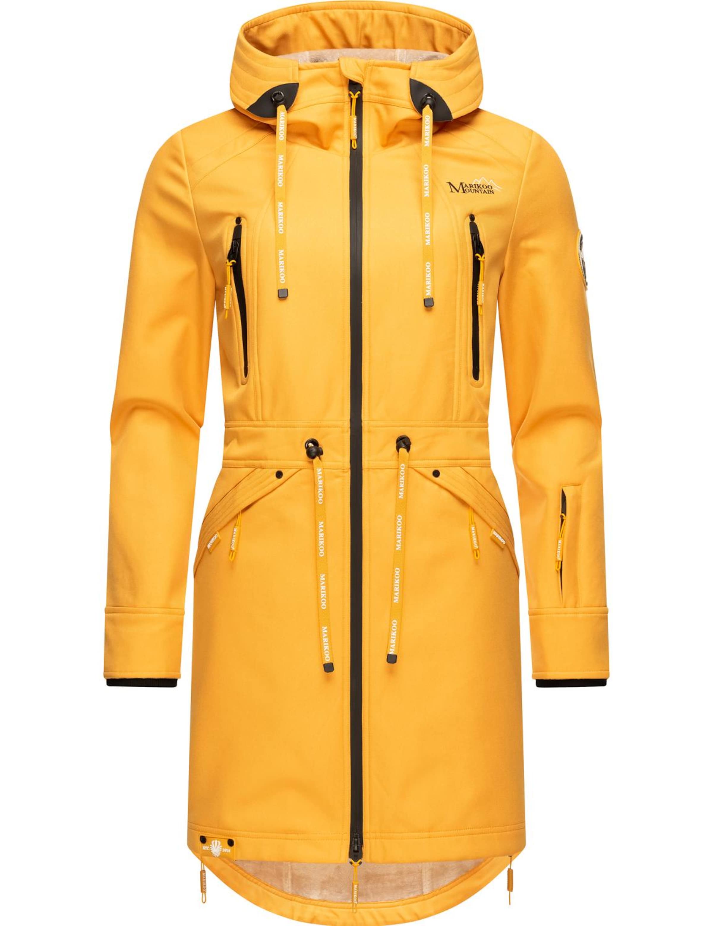 Parka de primăvară-toamnă de la MARIKOO pe galben: față