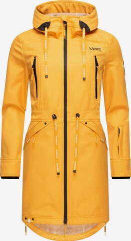 Parka di mezza stagione di MARIKOO in giallo: frontale