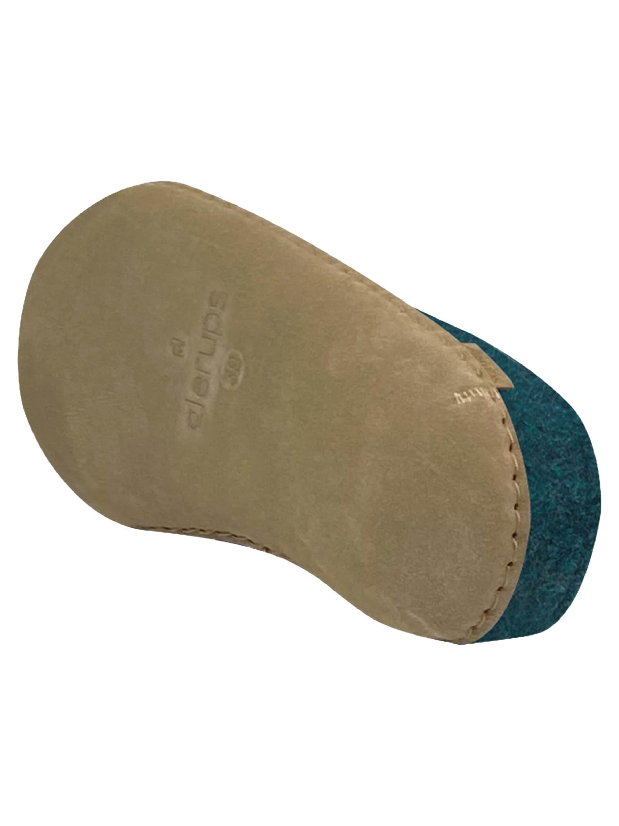 Glerups Slipper 'Ledersohle' in Blue