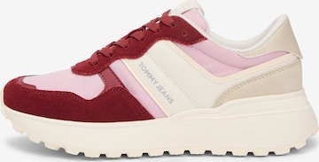 Tommy Jeans Ниски маратонки в червено: отпред